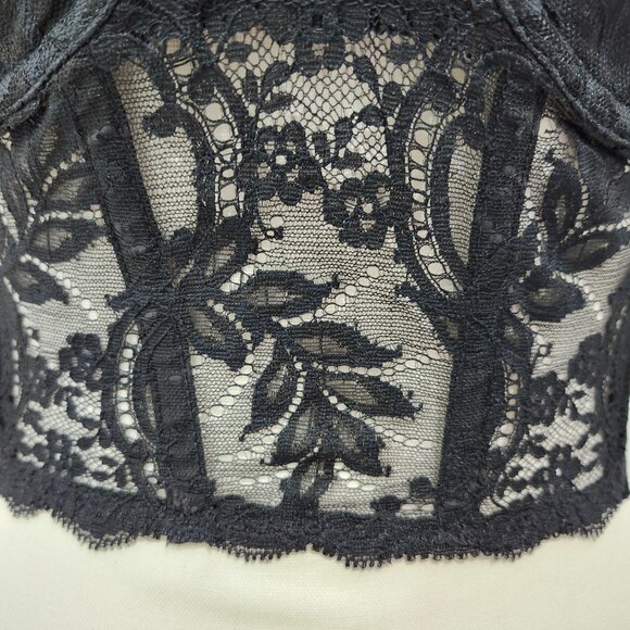 Fleur de Lace by Smoothie Black Bustier, Strapless and Backless Size 34B, NWOT - Picture 4 of 11